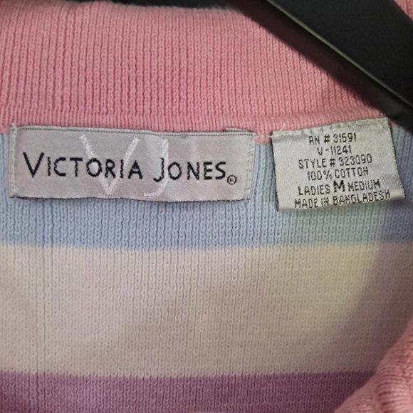 VINTAGE Victoria Jones Colorful Sleeveless Sweater‎ Size M - Picture 2 of 5